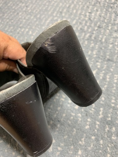 Sandalias Dansko Talla 40 EE. UU. 8 Tacón Bloque Sin Cordones Cuero Negro - Imagen 5 de 7