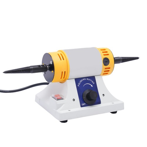Mini Tisch Schleifbock Doppelkopf Poliermaschine Drehmaschine Schleifmaschine - Bild 10 von 24