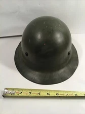 WWII U. S. Army Fiber Helmet E. D. Bullard HARD HAT Boiled Tuff Nut Vintage