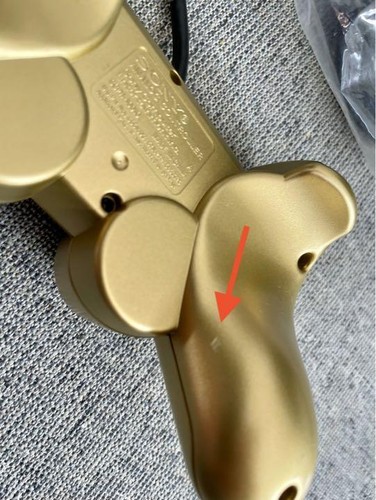 SONY Official PlayStation2 PS2 Original Controller Hyakushiki Gold Japan F/S - Picture 4 of 4