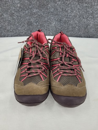 Zapatos de senderismo Khombu Pinehurst para mujer 8,5 M con cordones de cuero marrón ligero nuevos con etiquetas - Imagen 2 de 16