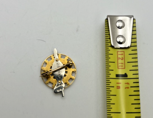 Daughters of American Revolution Vintage 14K Solid Gold Lapel Pin Brooch DAR - Picture 3 of 4