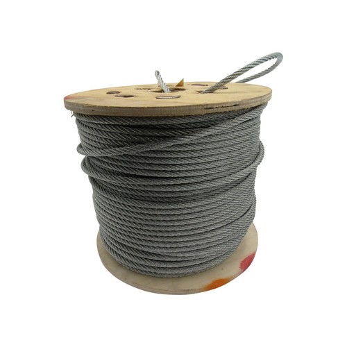 Galvanised Steel Wire Rope Cable 3MM 6x7 (100M Reel 6 x 7 Rigging Marine) - Picture 3 of 7