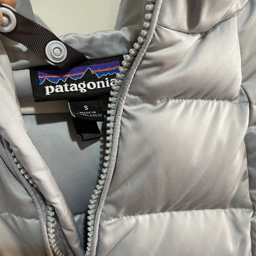 Patagonia Downtown Loft Puffer Jacket Down Silver Grey Size Womens Small - 第 3/7 張圖片