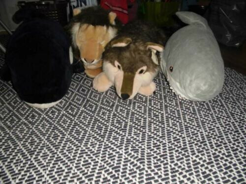 Riesige Stofftiere Löwe Orca Hai Wolf -tolles Geburtstagsgeschenk Riesige Stofftiere Löwe Orca Hai Wolf -tolles Geburtstagsgeschenk