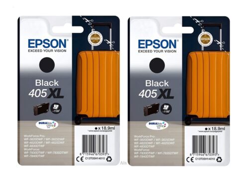 Epson 405XL, 405XXL, Suitcase Ink Cartridge WF-7830TWF WF-7835TWF WF-7840TWF LOT - Picture 3 of 14