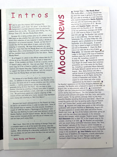MOODY BLUES HIGHER & HIGHER MAGAZINE ISSUE #41 SUMMER 1999 (16) - Picture 5 of 8