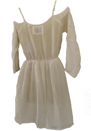 SUPERDRY White Cold Shoulder Dress Size XS - Picture 3 of 3