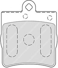 Kit Pastiglie Freni POSTERIORI Ferodo MERCEDES CLASSE C '00-'07 C 220 CDI 110 KW
