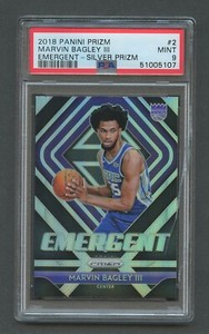 2018 Panini Prizm Emergent Silver MARVIN BAGLEY III RC #14 PSA 9 MINT Rookie