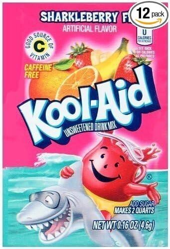 Mélange de boissons en poudre non sucrées saveurs artificielles Kool Aid - IMPORTATION USA - Photo 2/7