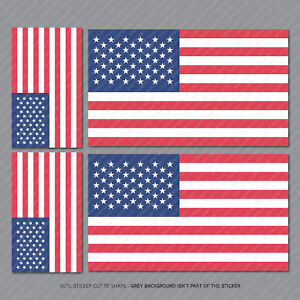 4/" American Flag Sticker Die Cut Decal america usa