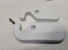 Whirlpool Refrigerator Door Hinge Cover Set Part # 2203407W 2203408W