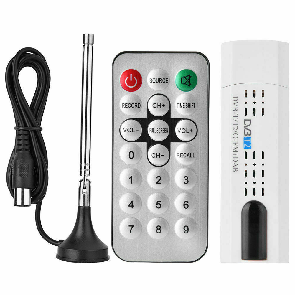 USB 2.0 Tuner DVB-T2 / DVB-T DVB-C DAB SDR FM USB Stick Digital HDTV F  Laptop PC