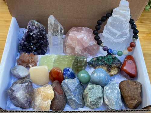 22pcs Premium Beginning Crystal Kit In Box, Crystals Gift Set! - Picture 5 of 11