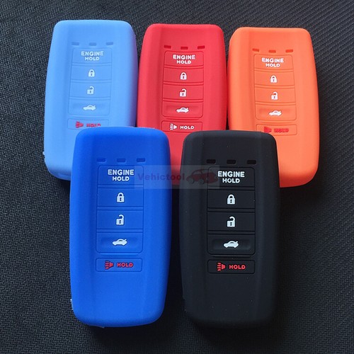 Fit Acura TLX MDX RDX RLX ILX 5 Button Smart Remote Key Fob Silicone Case Cover - Picture 7 of 32