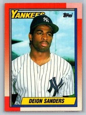 1990 Topps Deion Sanders #61 New York Yankees