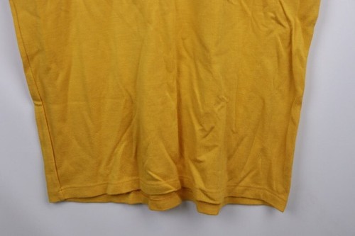 Ortovox Yellow Cotton Collared Short Sleeves Medium Wash Polo Shirt XL - Picture 4 of 15