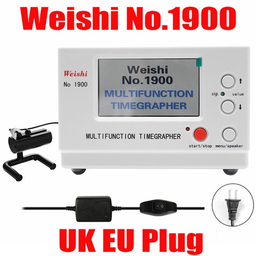 No.1900 Weishi Timegrapher Mechanical Watch Timing Machine Multifunction UK Plug - Afbeelding 1 van 12