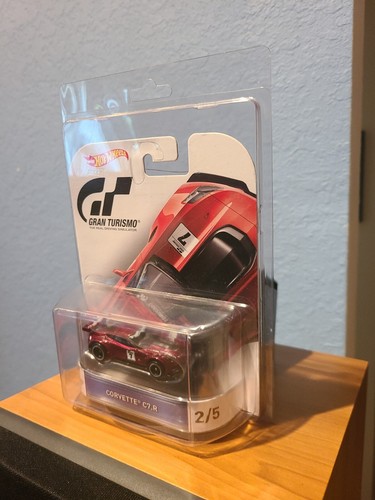 Hot Wheels Corvette C7.R Gran Turismo Retro Entertainment #DJF44 NRFP Red 1:64 - Picture 3 of 8