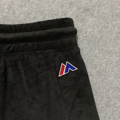 New York Yankees Short Shorts Stitched NY Towelling Fabric Black Womens Large L - Picture 6 of 10