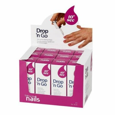 Sibel Nails Drop n Go Nagellack Trocknen Tropfen 15ml trocken in 10 Sekunden x1