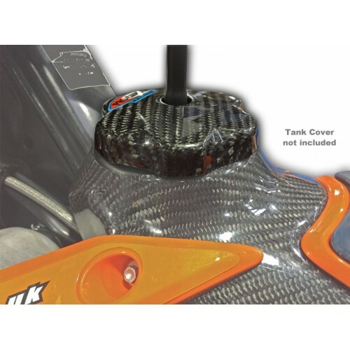 PRO CARBON FUEL CAP COVER PROTECTOR KTM SX125 SX150 SX250 2016 - 2025 - Picture 1 of 1