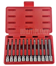 12 PC 3/8" DR CR-V/S-2 Material LONG Extension STAR BIT SOCKET SET ( T10 to T60)