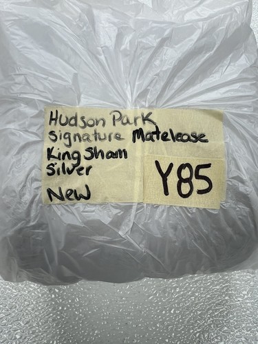 Hudson Park Signature Matelasse King Pillowsham Silver New W/O Tags - Picture 4 of 4