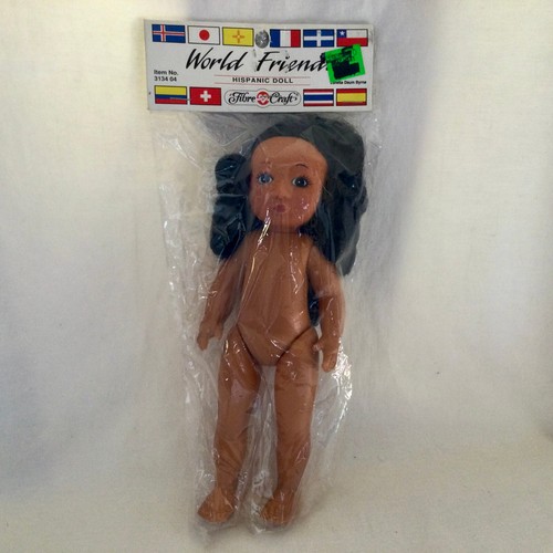 "Muñeca hispana Fibre Craft World Friends #3134-04 nueva de 8,5""" - Imagen 1 de 2