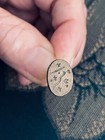 Antique Persian Old Script Brass Seal-Oval-Symbol, Monogram, Designation, Other.