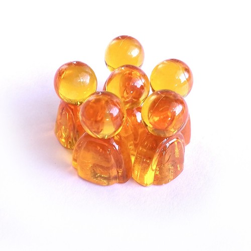 6 Resin People Meeple Pawns Player Tokens Peeps Upgrade Board Games 24mm Meeples - Picture 29 of 32
