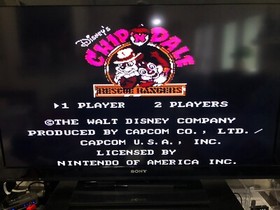 Nintendo NES Chip 'N Dale Rescue Rangers Game Cartridge by Capcom -- Tested