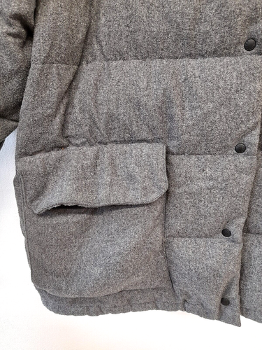 Moncler Down Puffer Jacket Coat Light Grey Size 2 24" Chest Size L - Picture 9 of 24