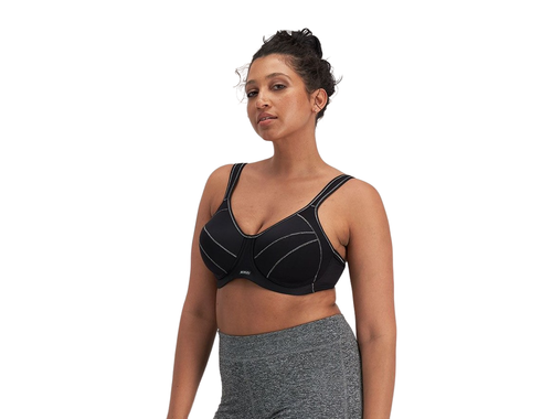 Berlei Curves Underwire Full Support Sports Bra Black - Picture 3 of 6
