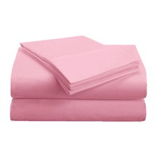 1500 Series Brushed Microfiber Wrinkle Resistant Solid Bed Sheet Set