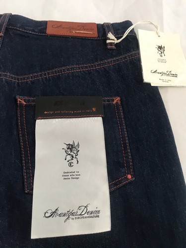 European Culture High Waist Blue Jeans W30 - Picture 5 of 8