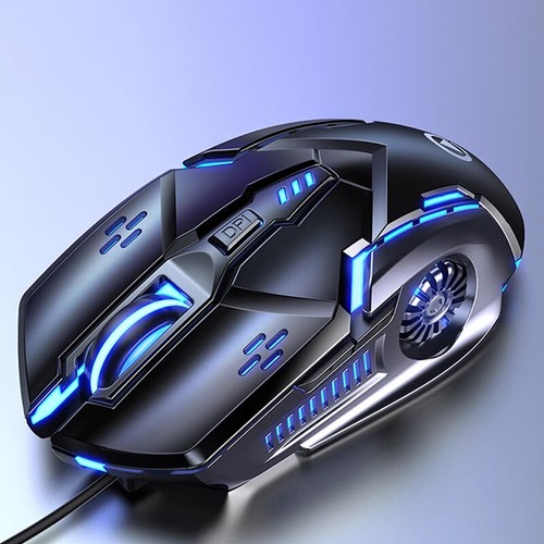 Ergonomic Wired Gaming Mute Mouse With RGB Light For Desktop Computer Laptop PC - Photo 4/16
