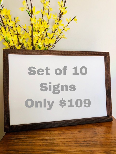 Framed Blackboard DIY Signs Farmhouse Decor, Sign Blanks Chalkboard Sign