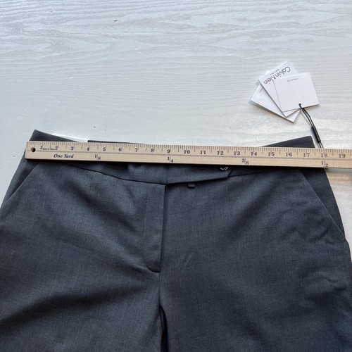 Calvin Klein Classic Pants Womens 14 Petite Gray Bootcut Full Length New - Picture 7 of 18