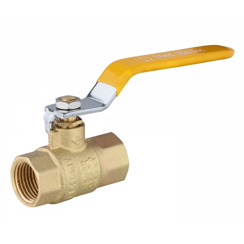 Efield 5 Stück 1/2 Zoll Full Port 600WOG FNPT Kugelhahn, gelbe Wasserwaage, bleifrei - Bild 3 von 3