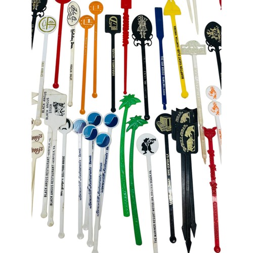 De colección Swizzle Sticks Hotel Bebida Aperitivo Selecciones Traviesas Hawaii Bar Lote 110+���� - Imagen 3 de 11