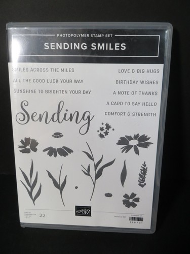 Stampin Up! Sending Smiles Photopolymer 22 Pc. Stamp Set - #158701 - Retired