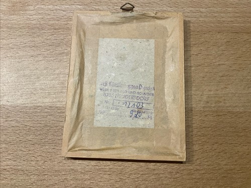 Kunstgewerbe DDR Wandschmuck Strohblume Vintage Ostalgie - Bild 3 von 3