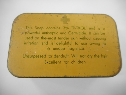 VINTAGE TI TROL TOILET SOAP TIN .. SYDNEY NSW - Picture 4 of 6