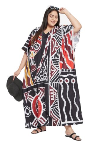 Mujeres Kaftán Talla Grande Túnica Largo Maxi Vestido Kimono Boho Playa Verano Soltero - Imagen 16 de 245