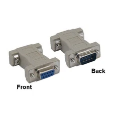 Null Modem DB9 Male to DB9 Female Molded Adapter 9 Pin for DTE DCE Data Device