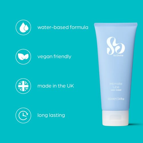 Lubricante a base de agua So Divine Intimate 100 ml - fórmula vegana segura para el cuerpo - Imagen 2 de 8