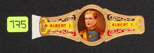 175AtN-VITOLA Antigua-Old Cigar Band ALBERT I - Picture 2 of 3