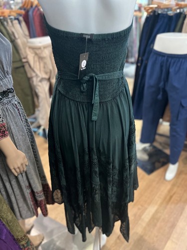 Women’s embroidered halter boho hippie summer beach dress Size S-2X Plus Sizes - Picture 5 of 34